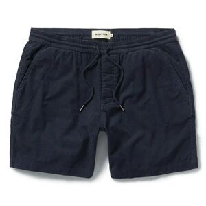 Taylor Stitch The Apres Corduroy Shorts In Dark Navy Pinwale